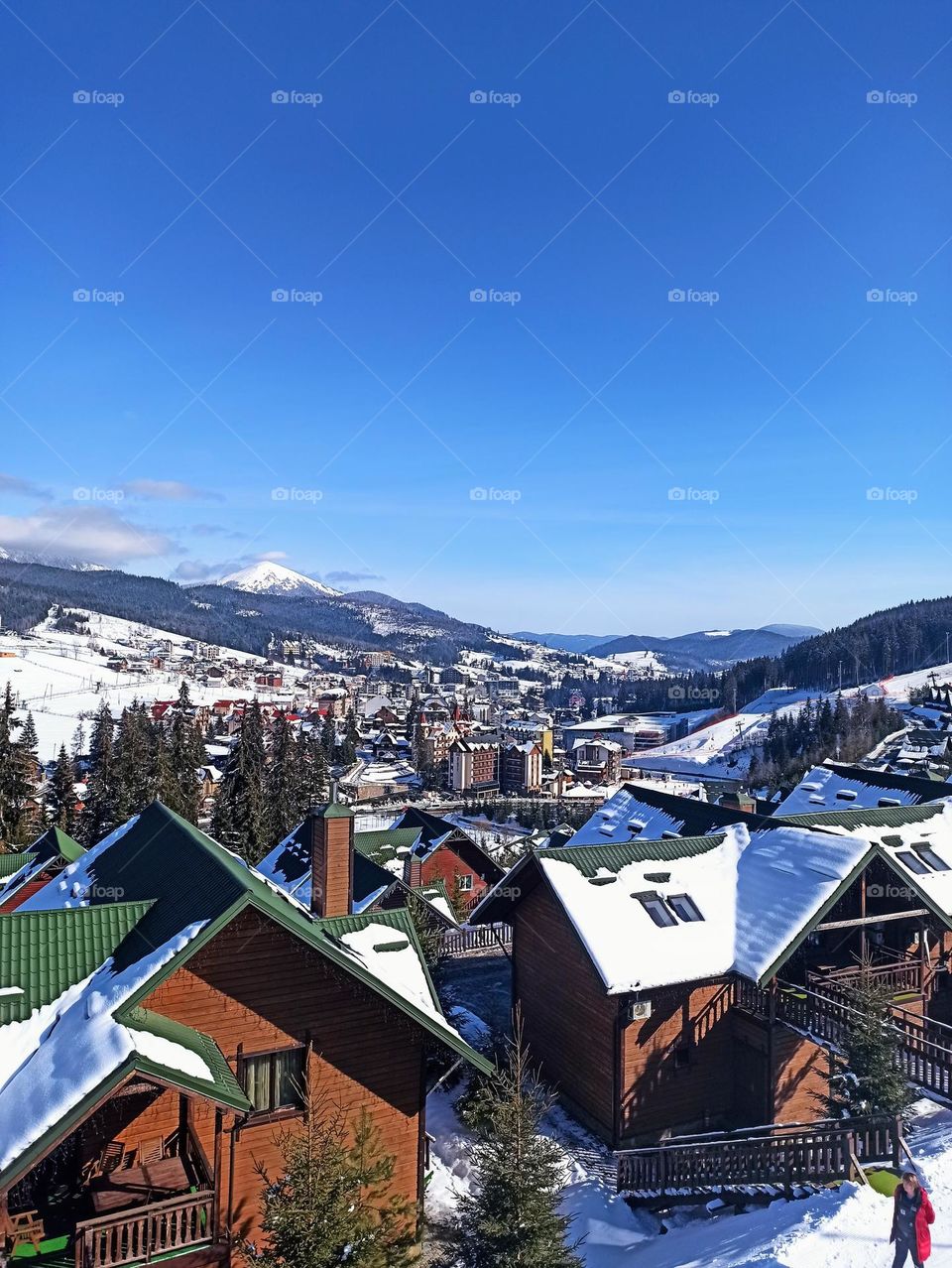 Carpathians in winter, Ukraine, Bukovel