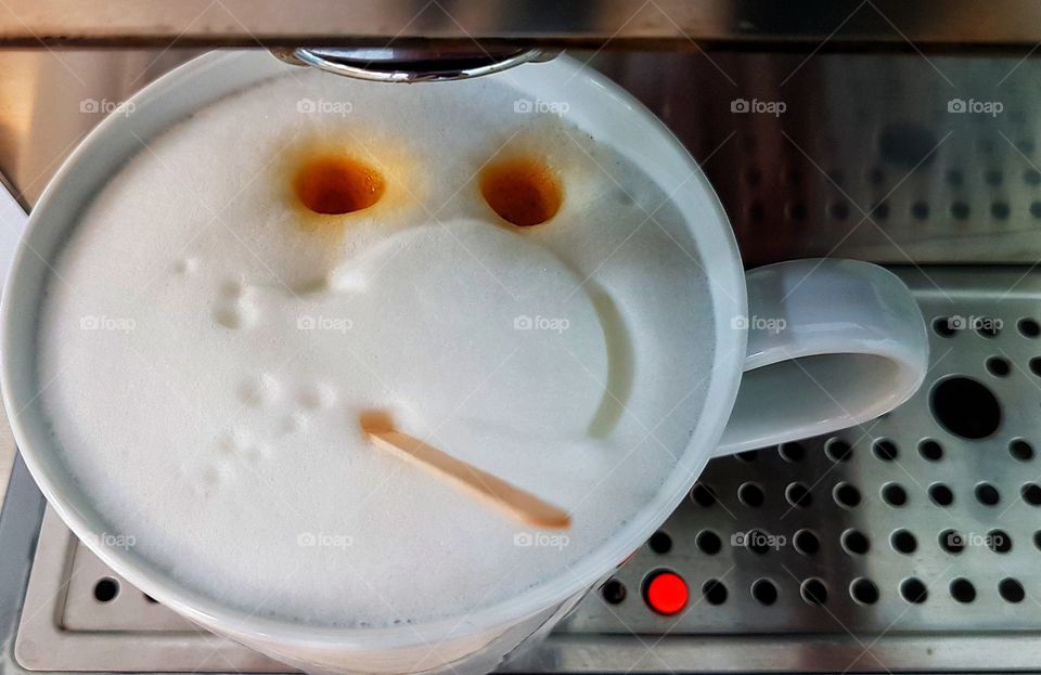 A happy morning coffee