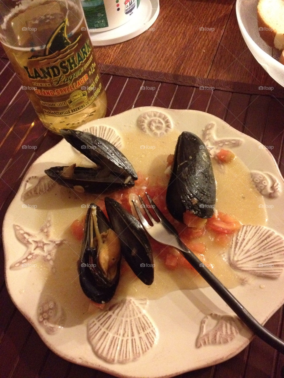beer dish mussels seashells by M-zio18