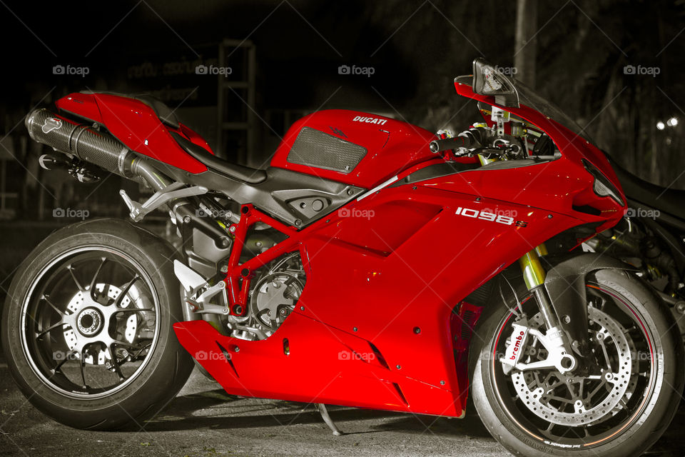 Ducati 1098. the red devil, Italian motorcycle