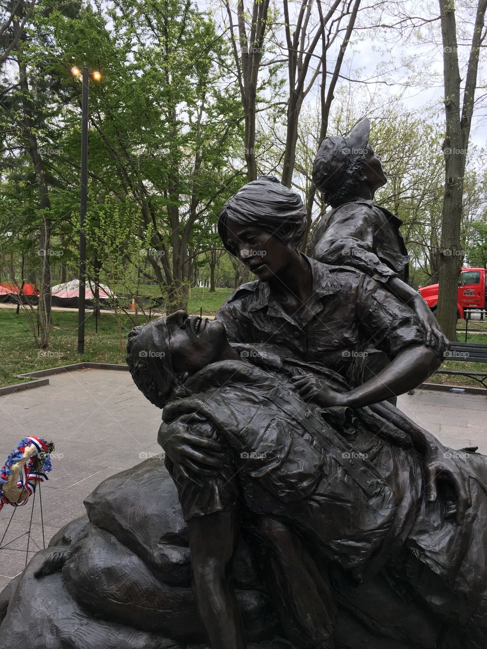 Nursing memorial at the Vietnam Veterans Memorial 