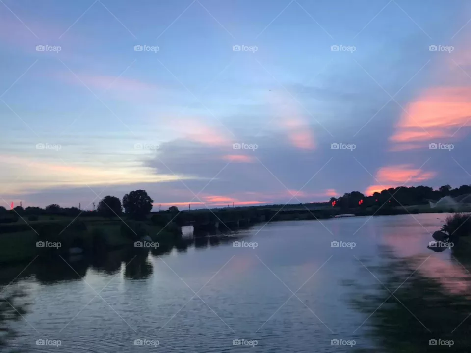 Blue Pink Sky