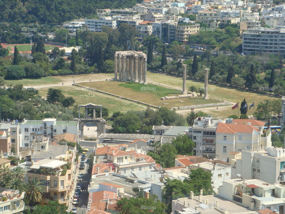 The Temple of Olympian Zeus and Arch of Hadrian, Athens