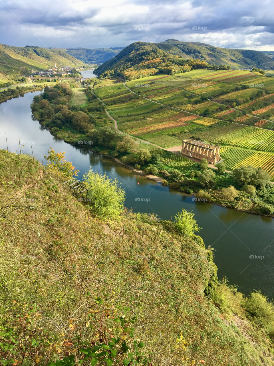 Moselle Autumn Landscape 