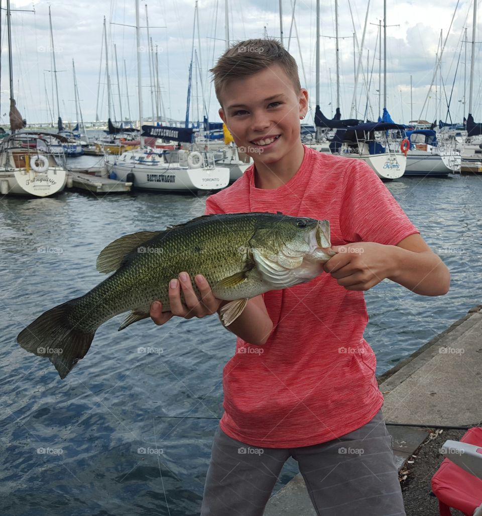 boy with bass