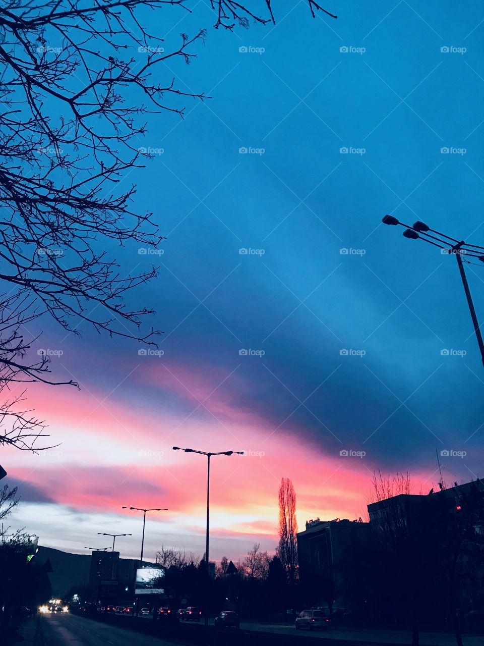 City sunset 