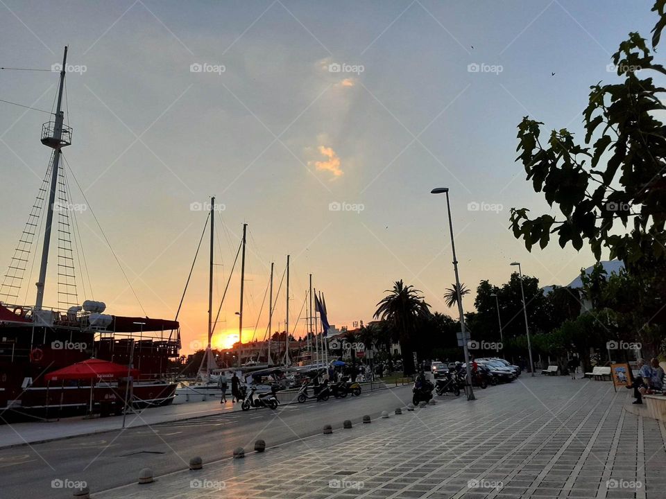 sunset in Makarska