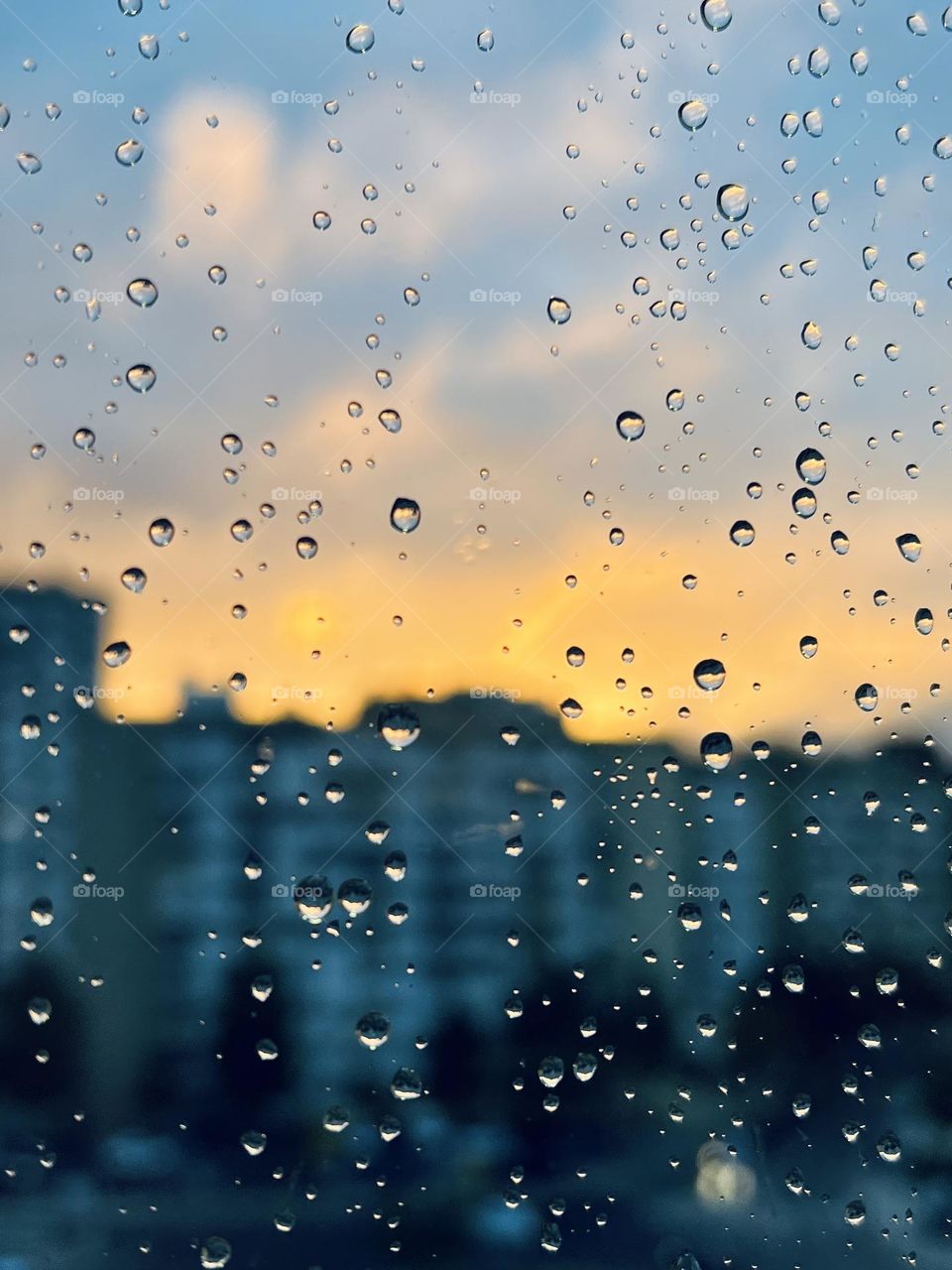 Rainy sunset 