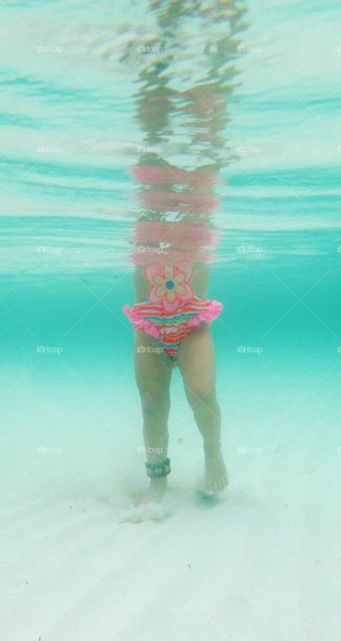 Child underwater