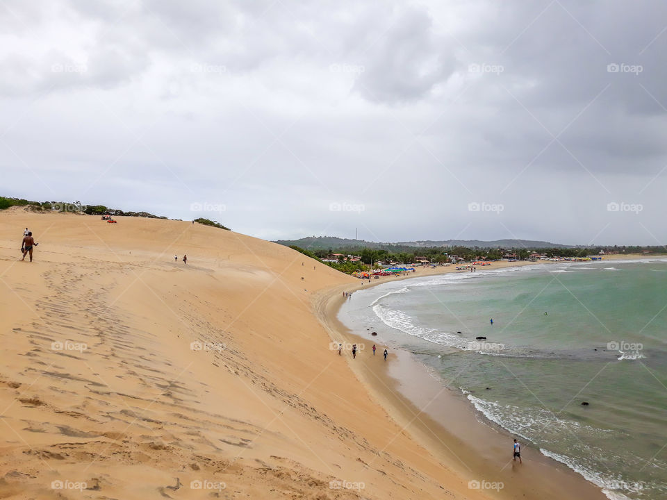 Walk in the dunes in Natal.