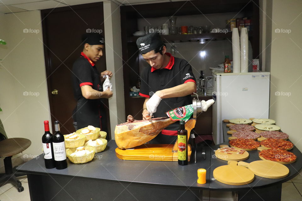 corte jamón