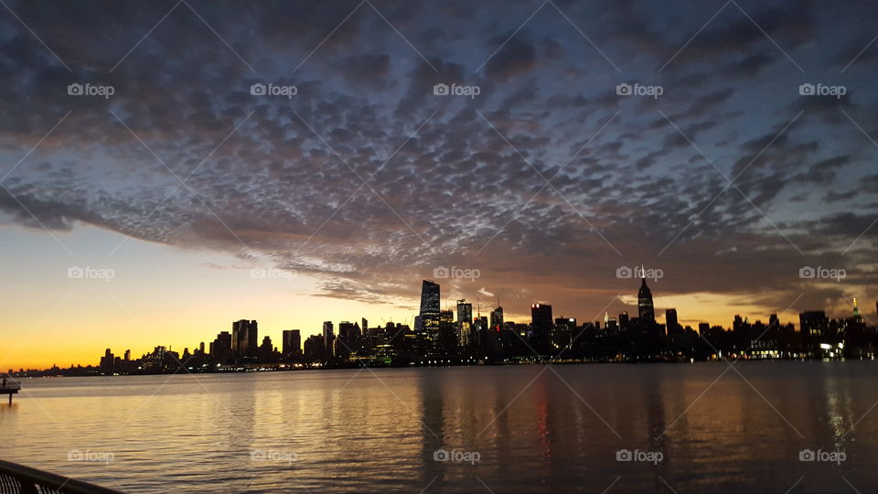 NYC Skyline sunrise