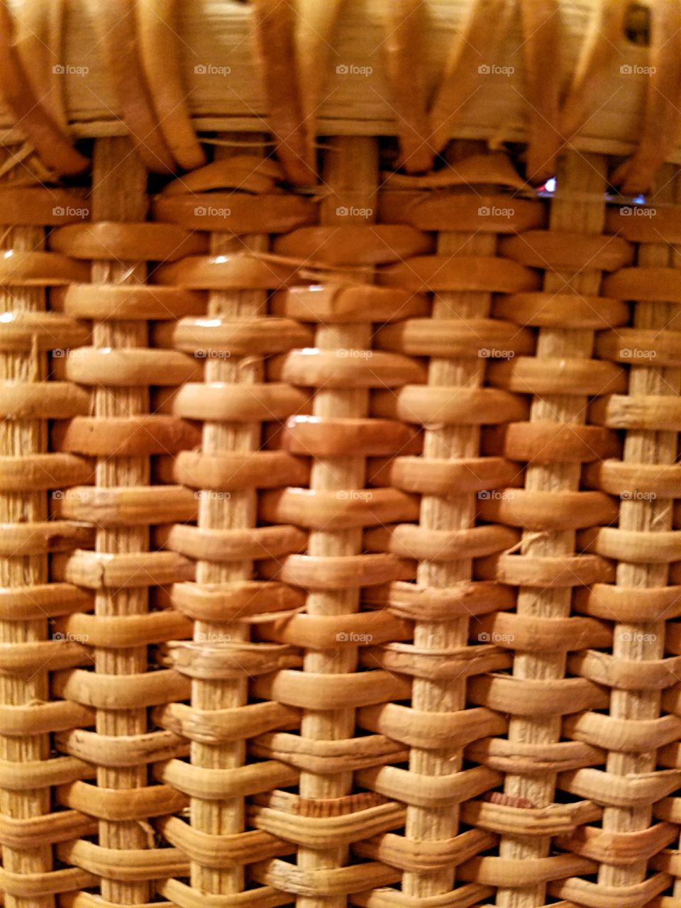 Tightly woven wooden basket!