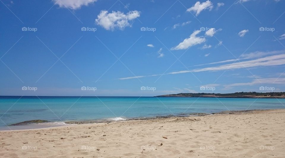 View of idyllic sea