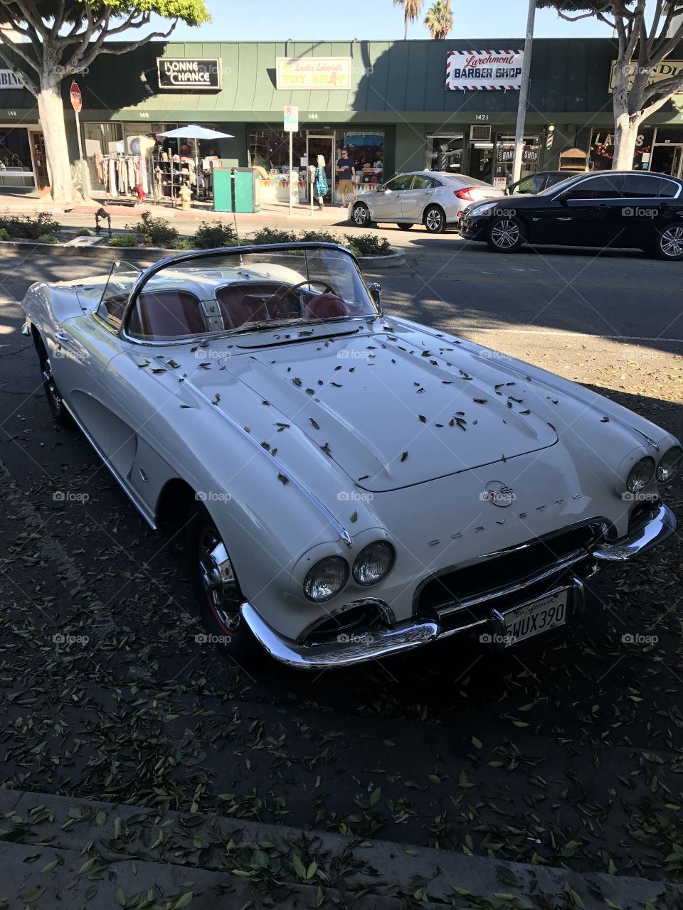 White Corvette From The 60s
