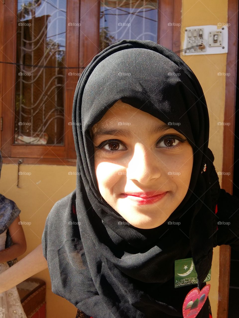 Beautiful girl with islamic Hijab