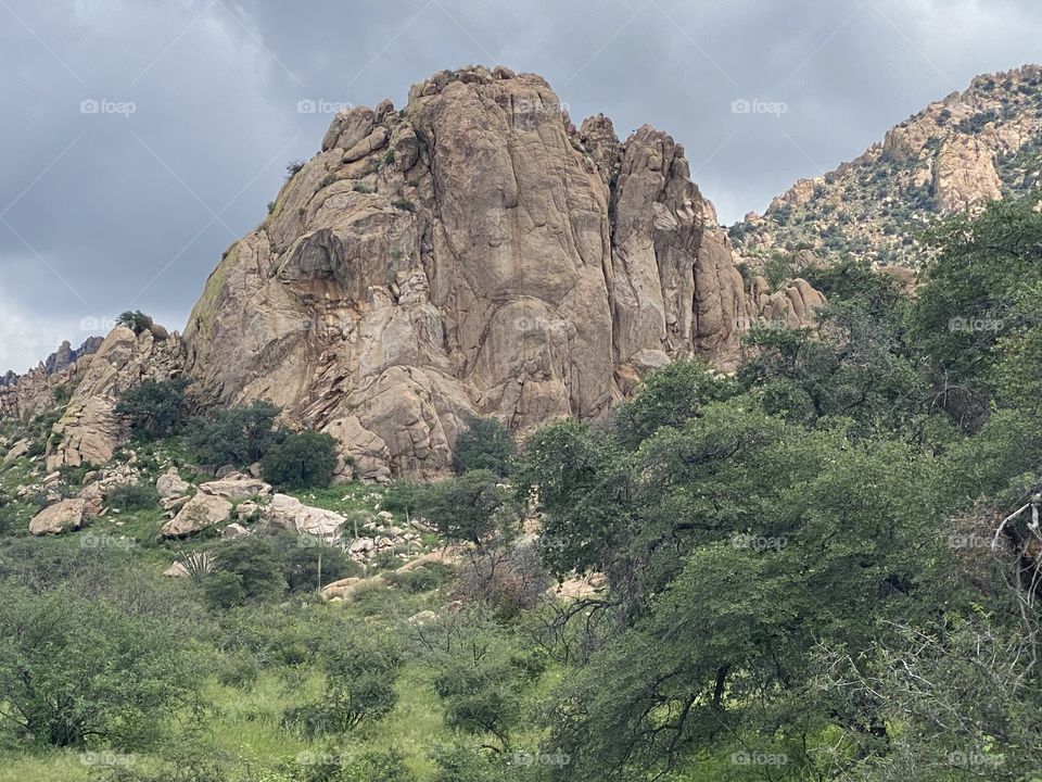 Rugged peak in the Arizona landscape