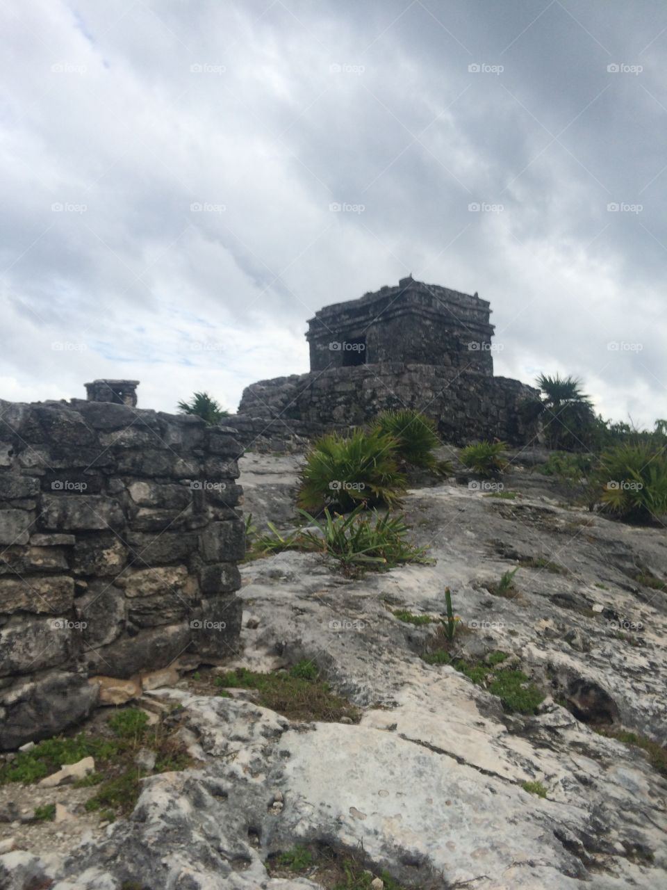 Ancient ruins tulum Mexico 