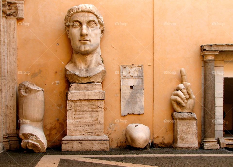 Capitoline Museums, Rome. In the Capitoline Museums in Rome, Italy