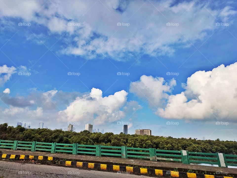 Cityscape Mode
🏢🏢🏢 Buildings
Cloudy weather ☁️💭☁️
 Forest🌿🍀🌱🌴
Overbridge at River