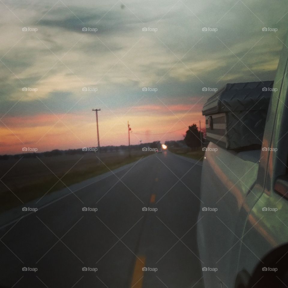 out the rearview mirror