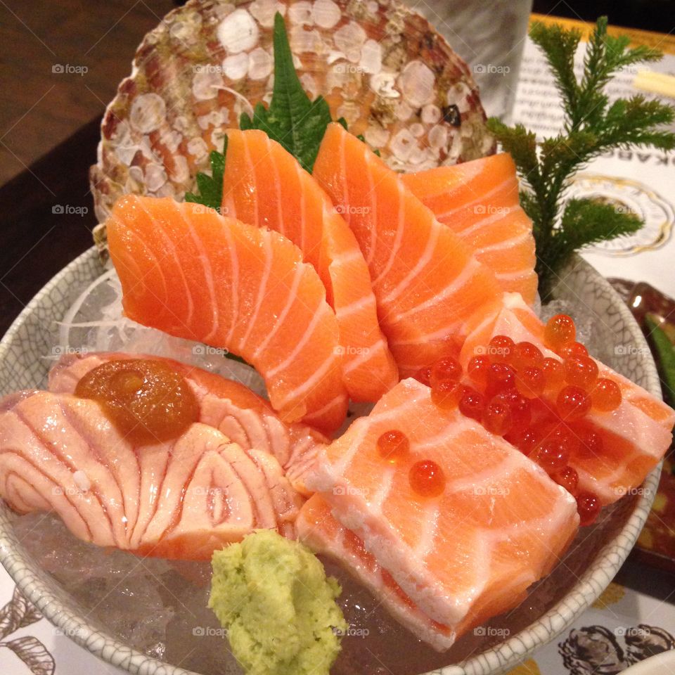 Salmon sashimi :))
