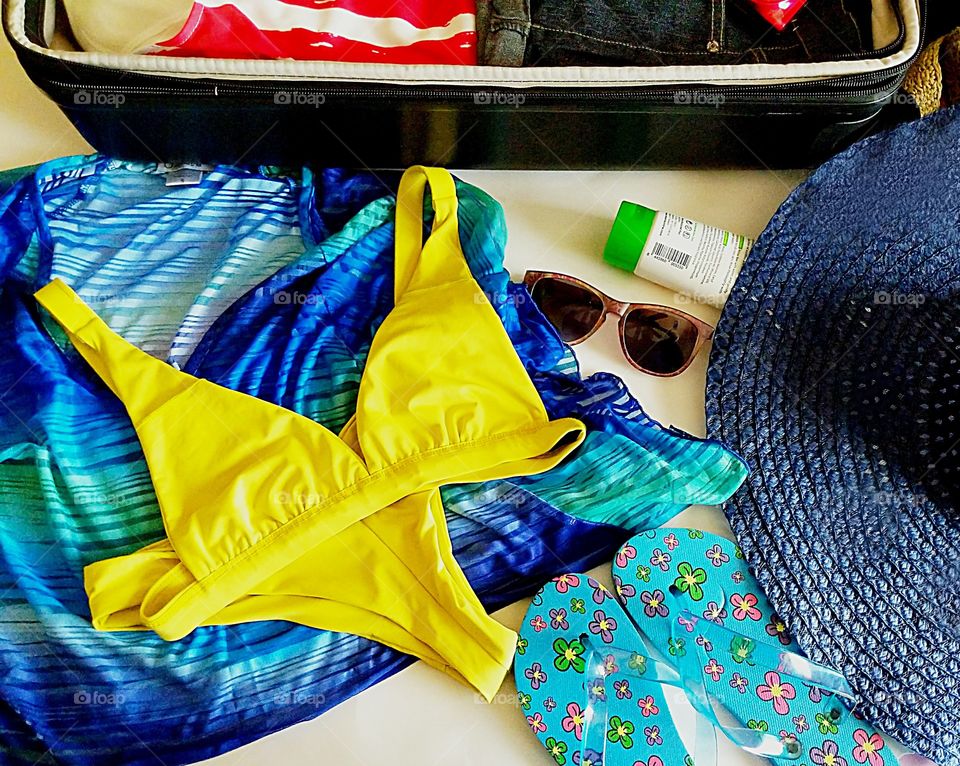 Suitcase for holiday