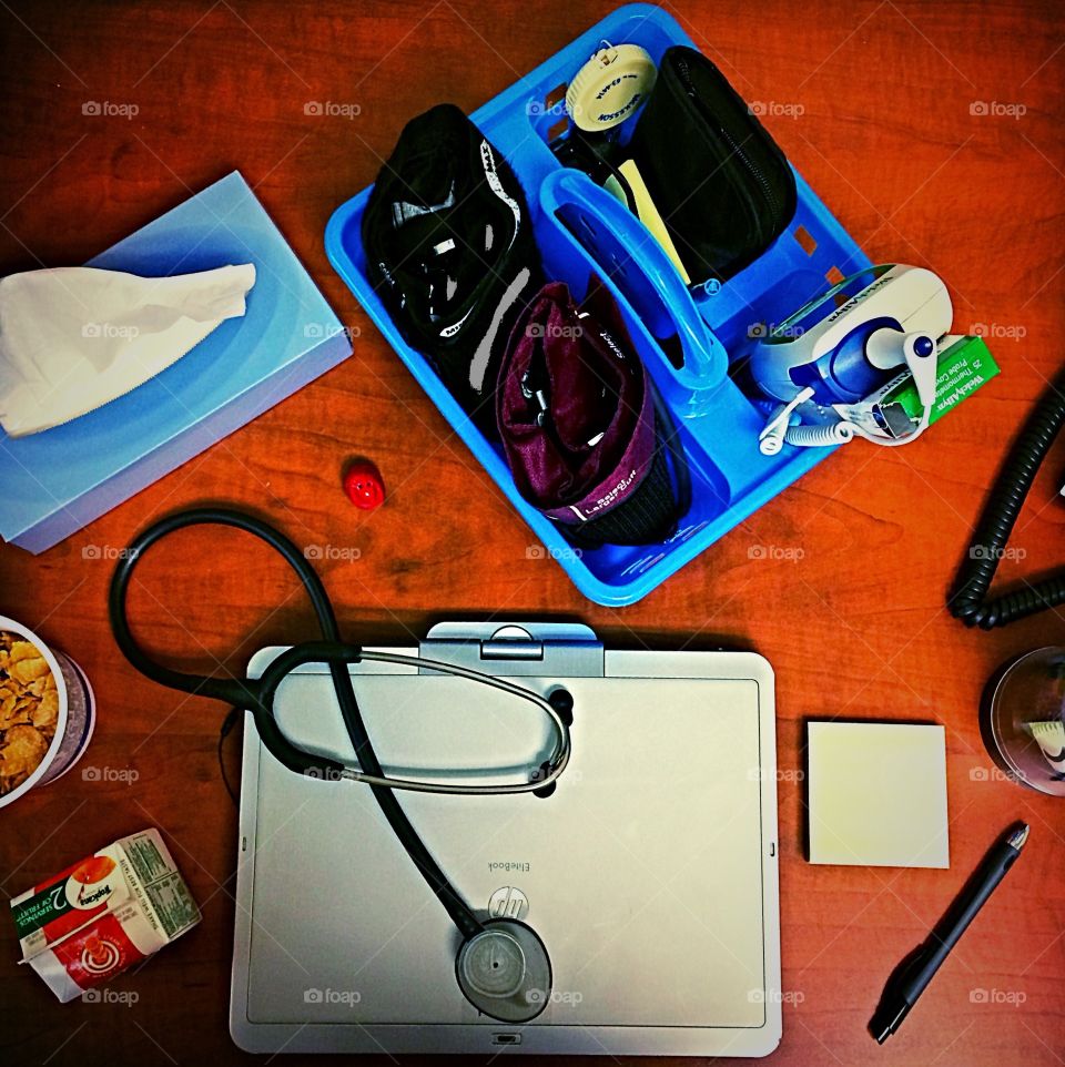 Another dat at the office . My desk