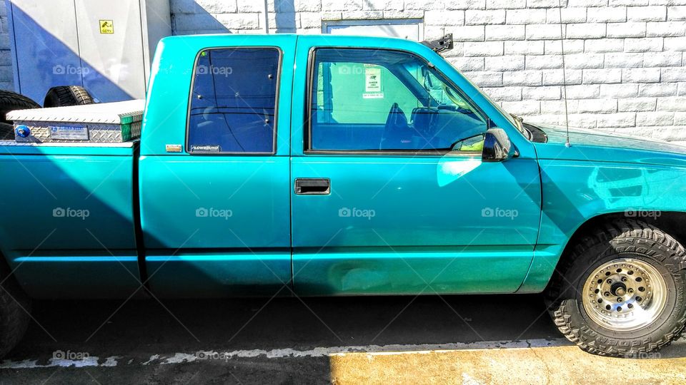 green color story, extended cab