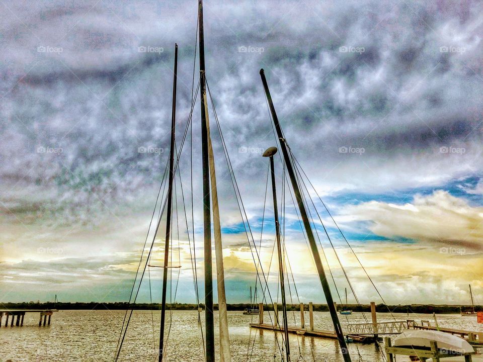 Evening at the shores of Salt Run - Saint Augustine 