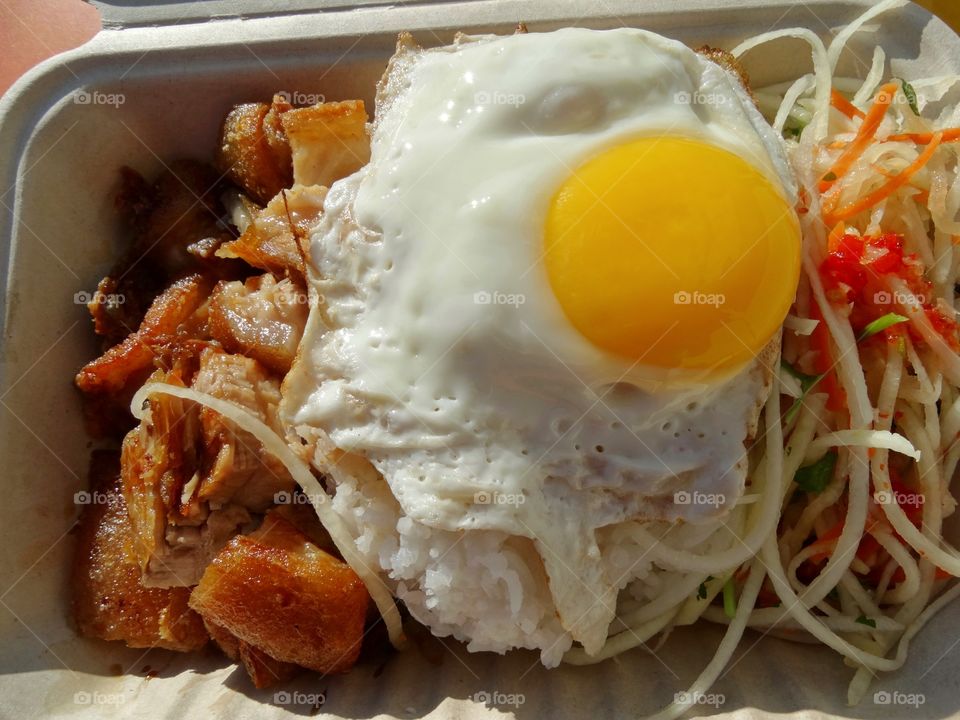 Korean Pork Belly With Egg