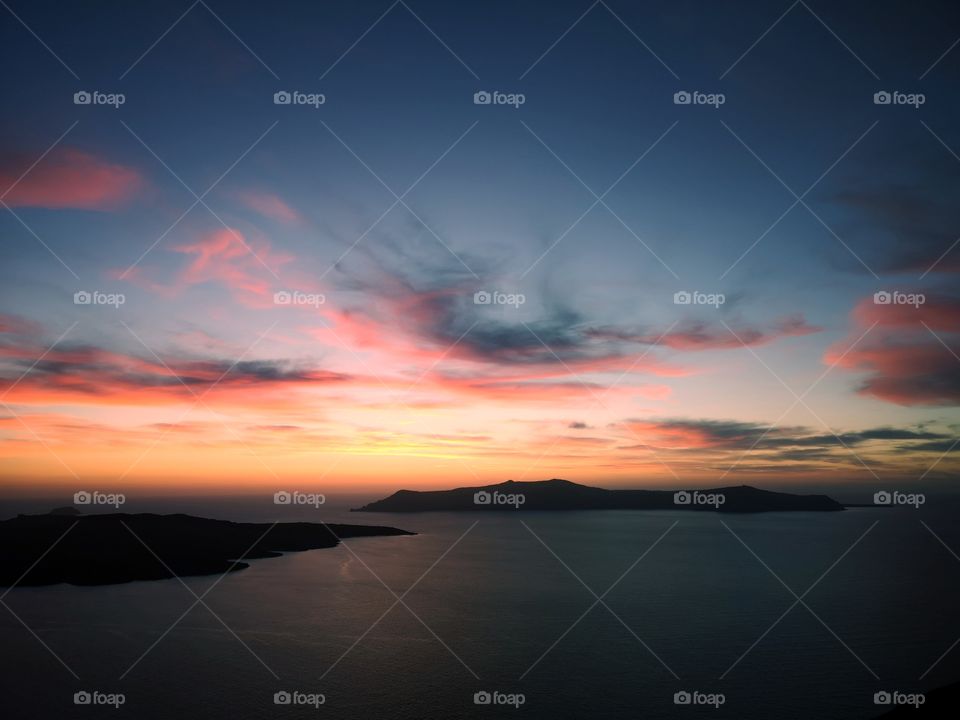 Sunset in Santorini