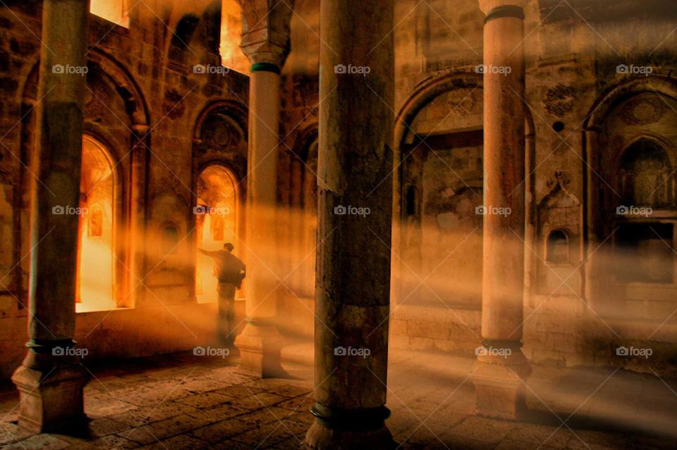 From into the Ishak Pasha Palace.