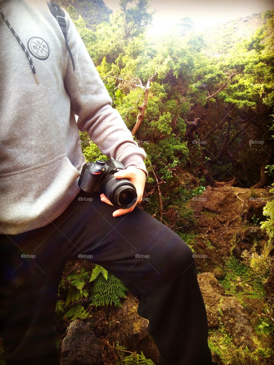 Resting before taking some picture