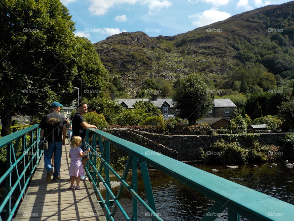 Bridge in picturesque Beddgelert 