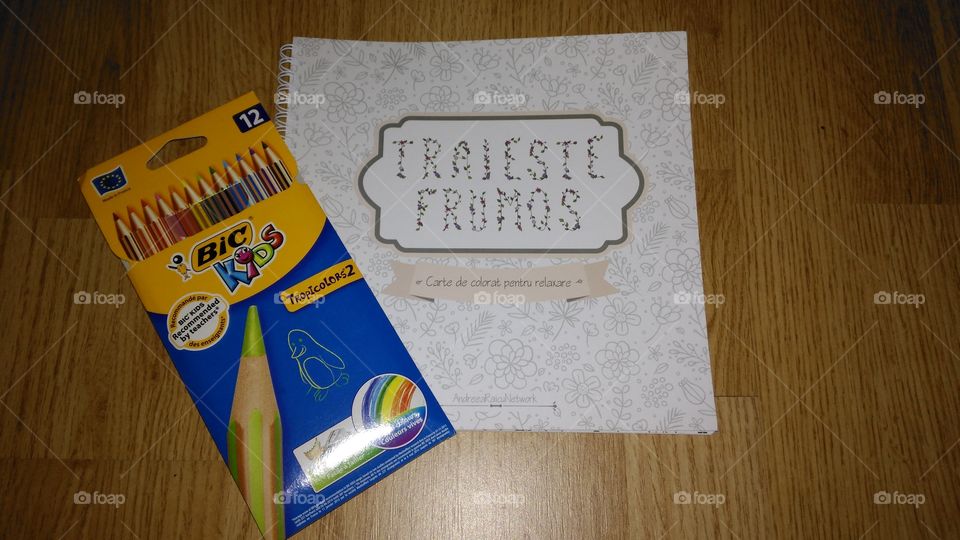 Colouring book for relaxing