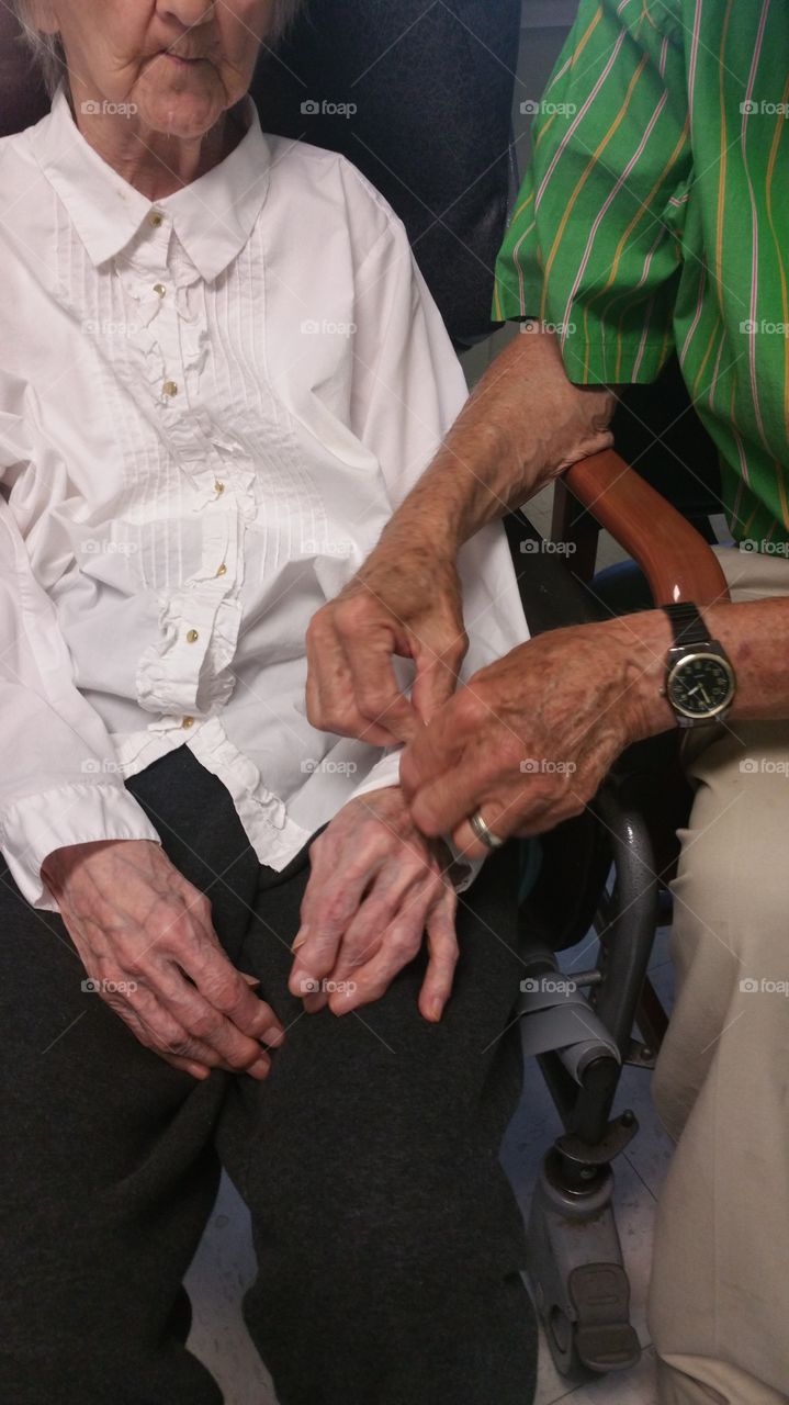 Loving 94 yr old husband caring for his 92 yr old wife with Alzheimers.