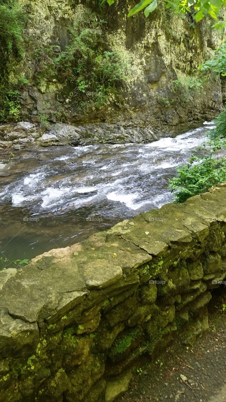 Water, River, Nature, Waterfall, Rock