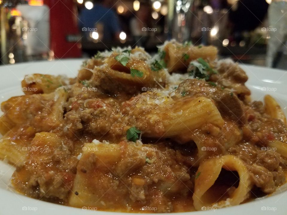 Homemade Rigatoni with Meat
