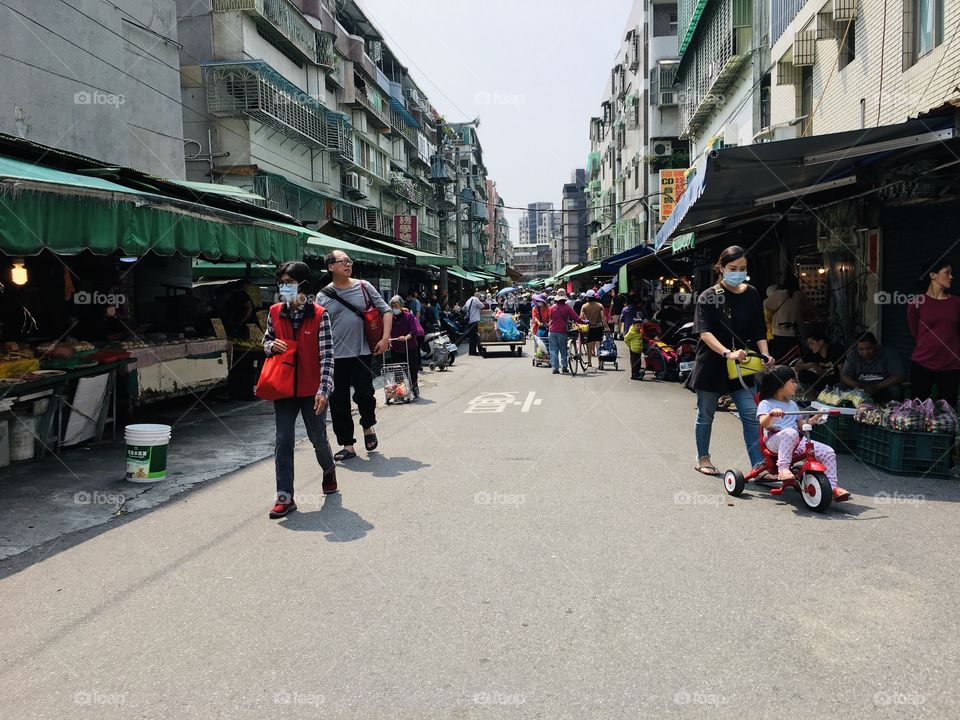 Busy market