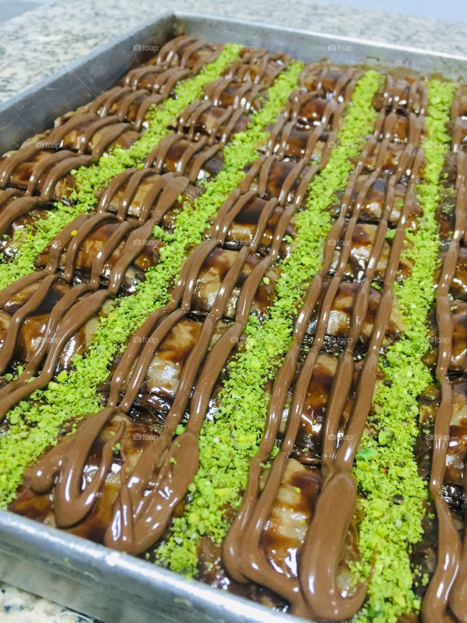 Chocolate baklava
