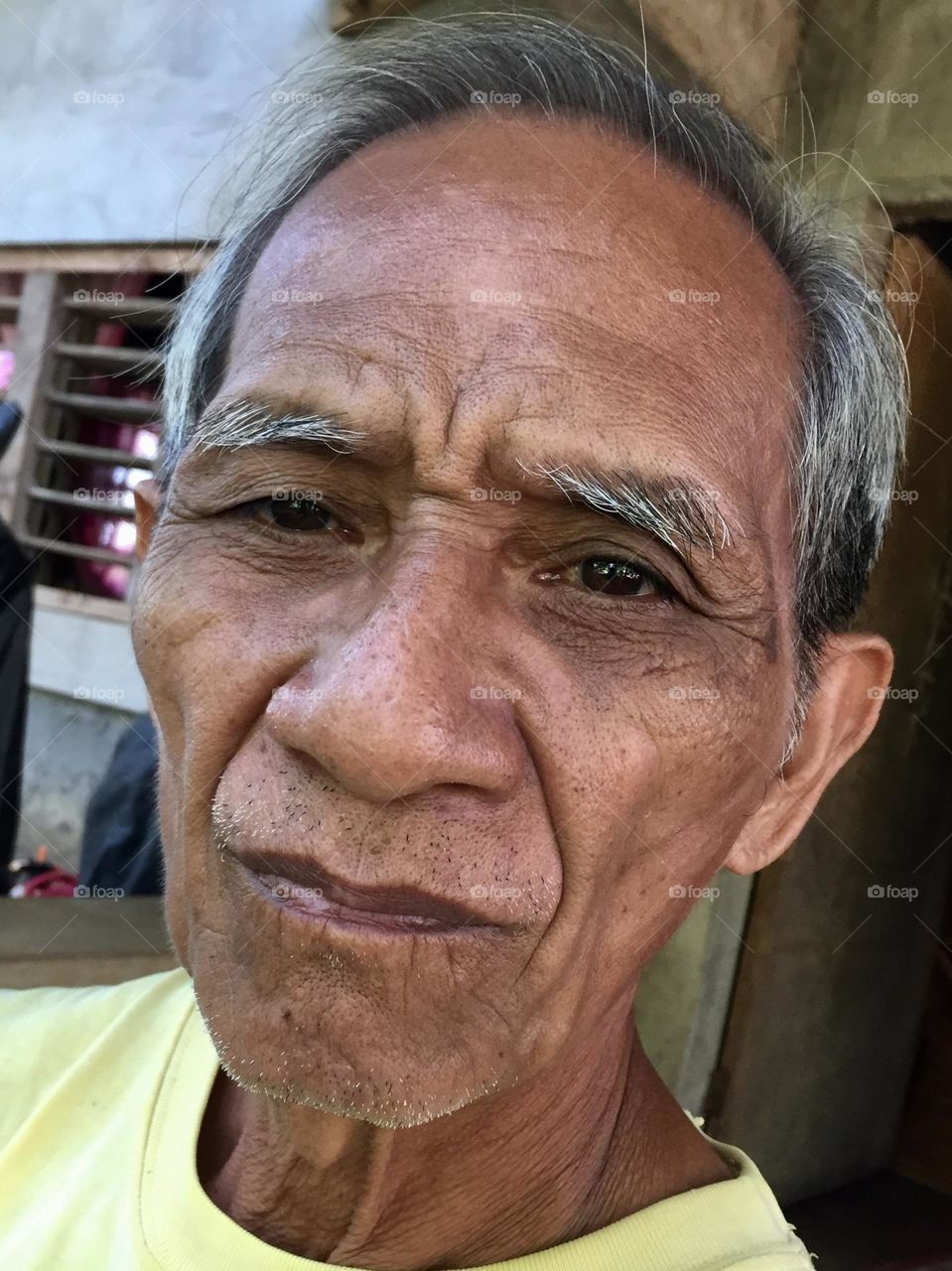 Old man’s faceskin 