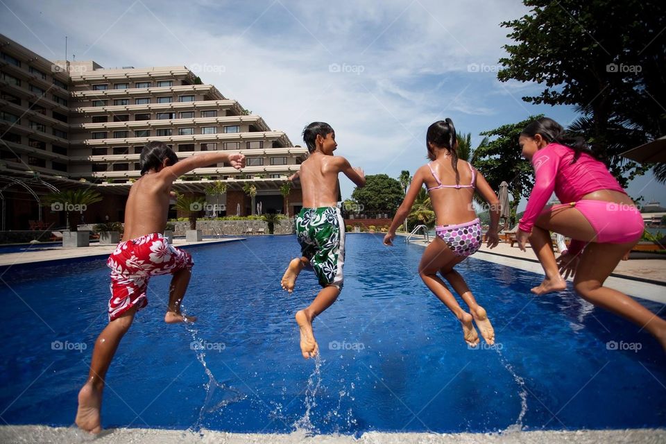 Jumping on the water