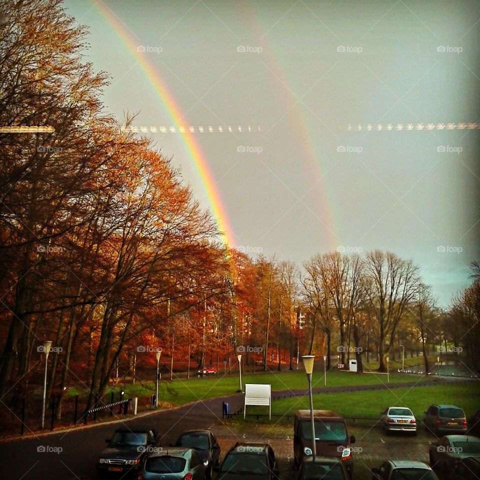 Double Rainbow. Double Rainbow in the Netherlands