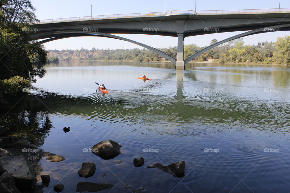 kayaking on the river View