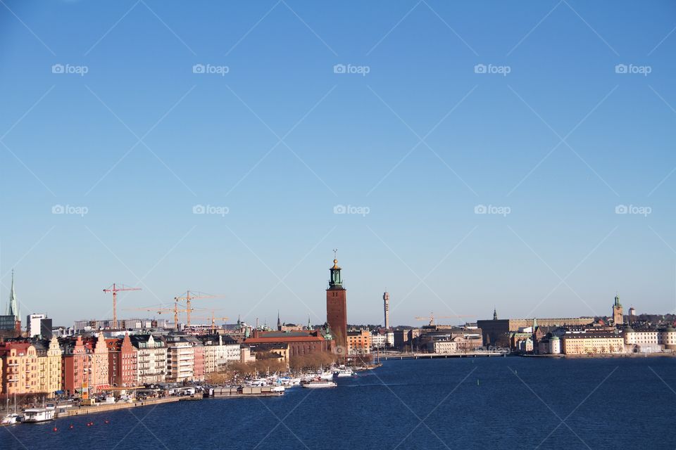 Stockholm in my heart 
from the North Bridge in Stockholm, Sweden