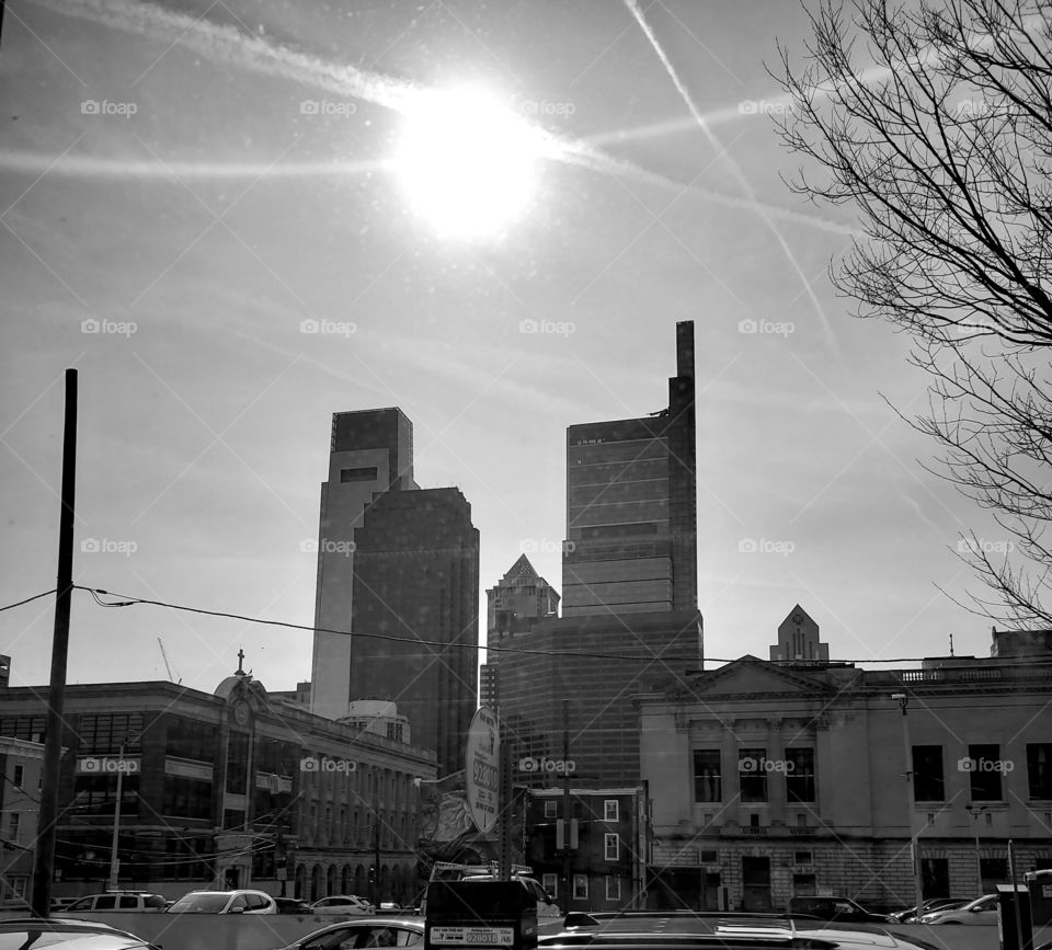 Sun shining in Philadelphia