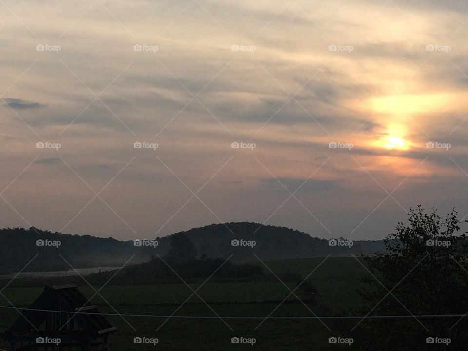 Light through the haze