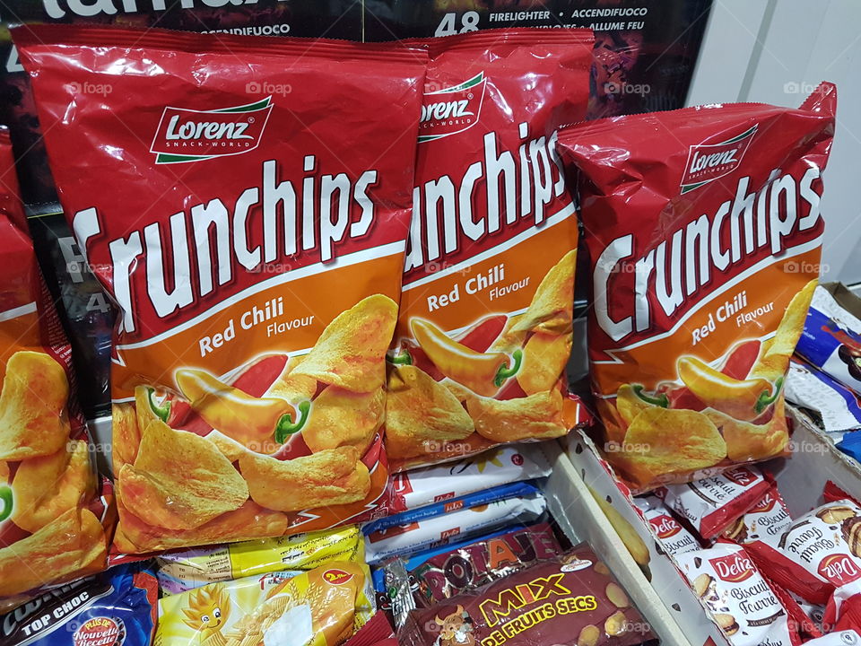 crunchie cranchips red chilli
