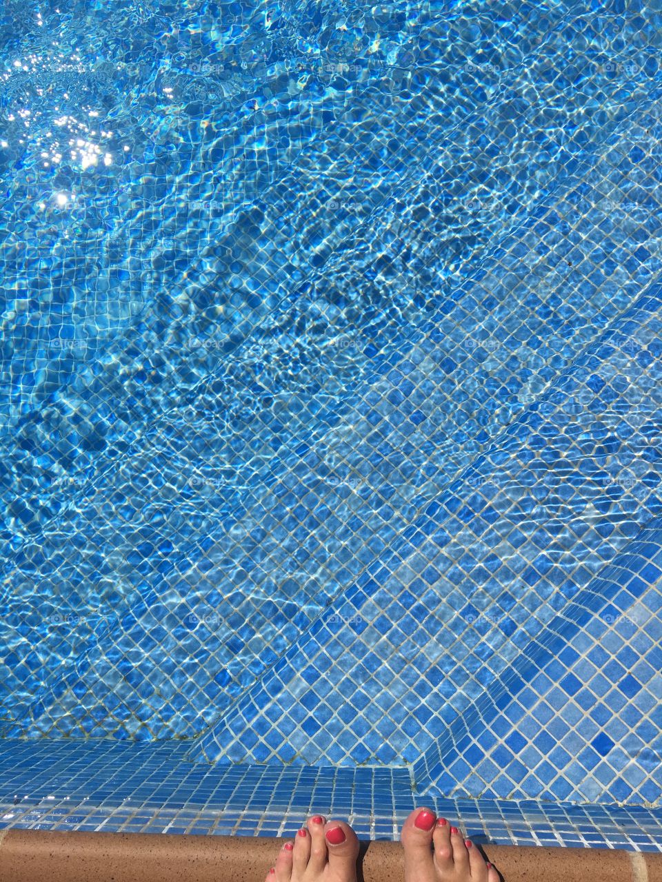 Swimming pool in summer